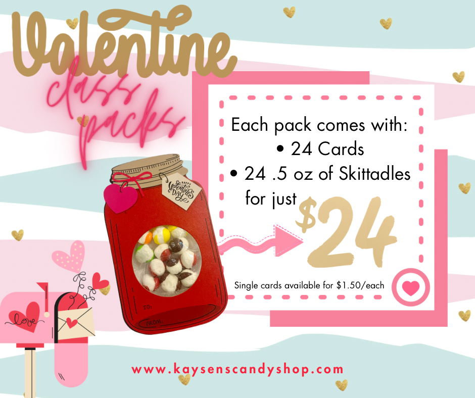 Class Valentine Kit (S'Mores & Tickled Pink)--INCLUDES TEACHER VALENTI –  Sunshine Girl Shop